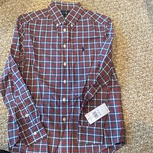 Boys Ralph Lauren plaid button down shirt brand new